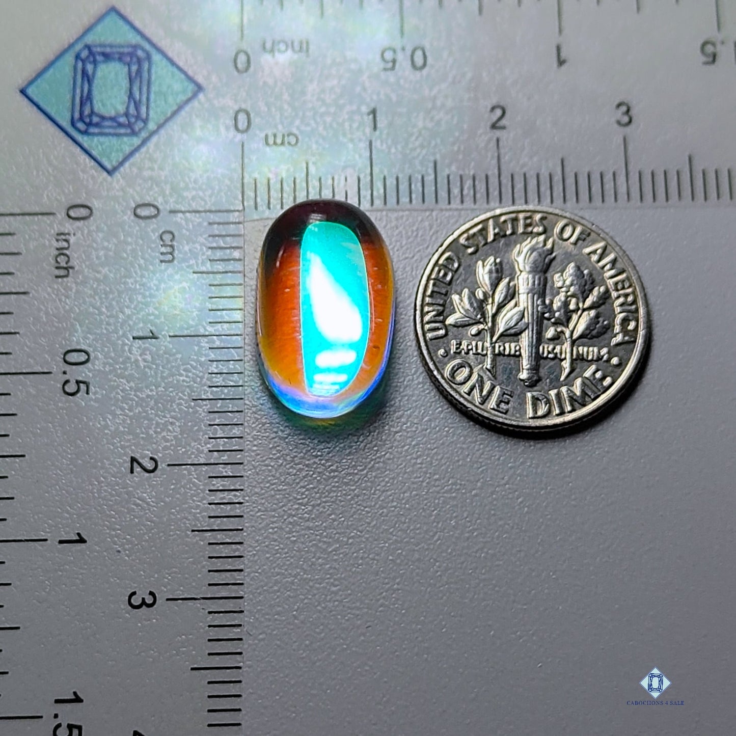 Aura Glass Oval Cabochons