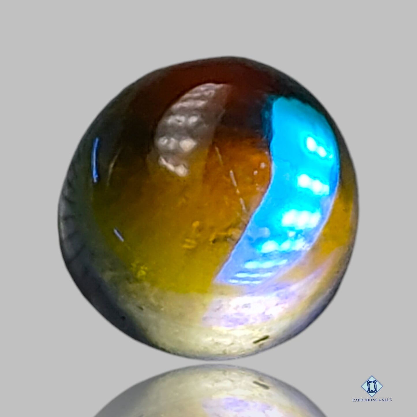 Aura Glass Round Cabochons