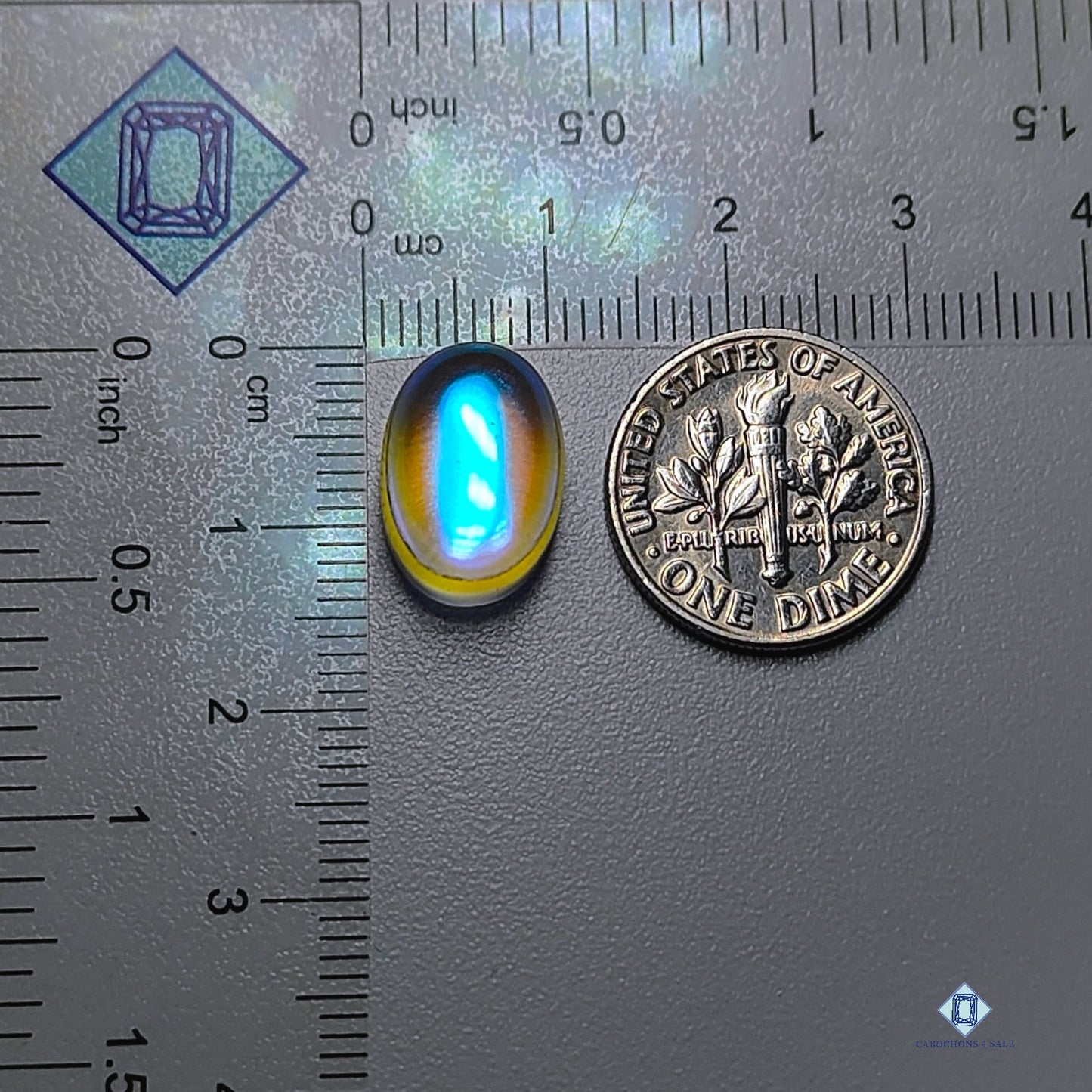 Aura Glass Oval Cabochons