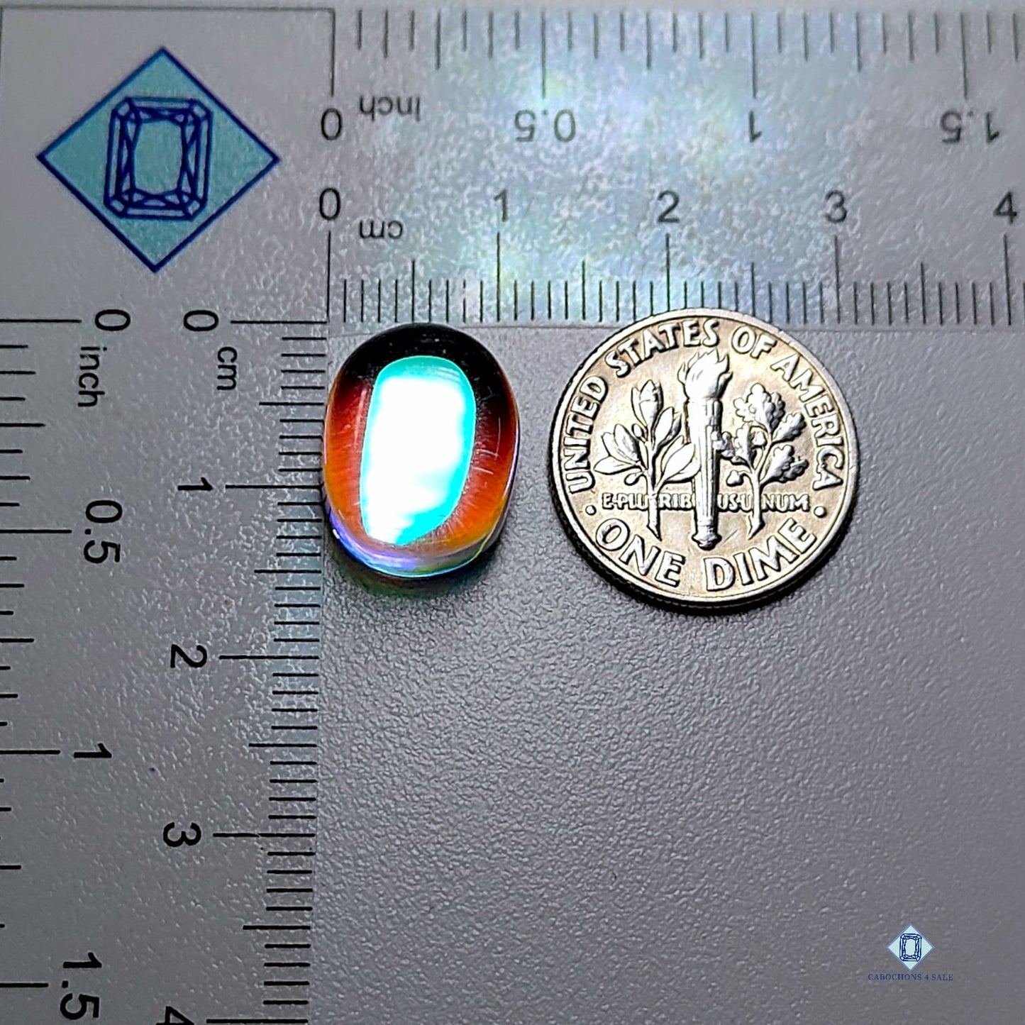 Aura Glass Oval Cabochons