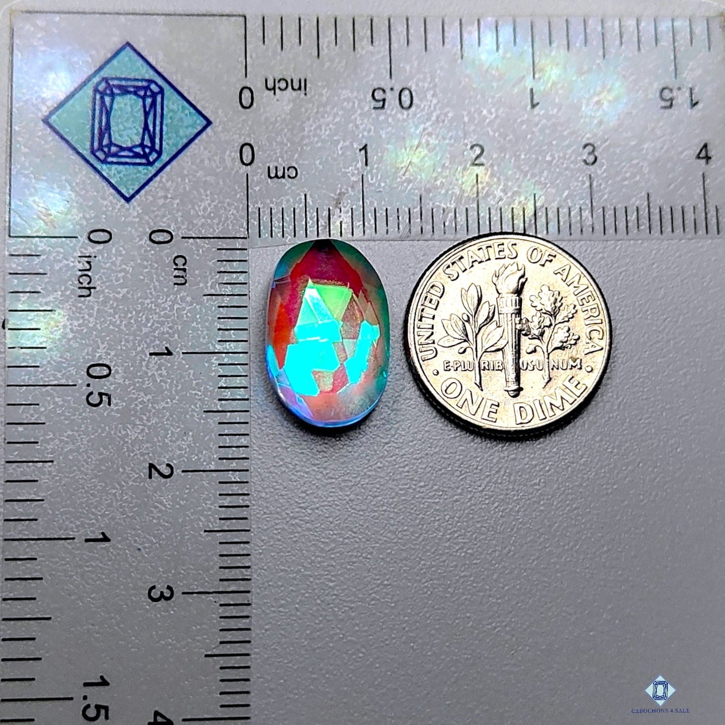 Aura Glass Oval Cabochons