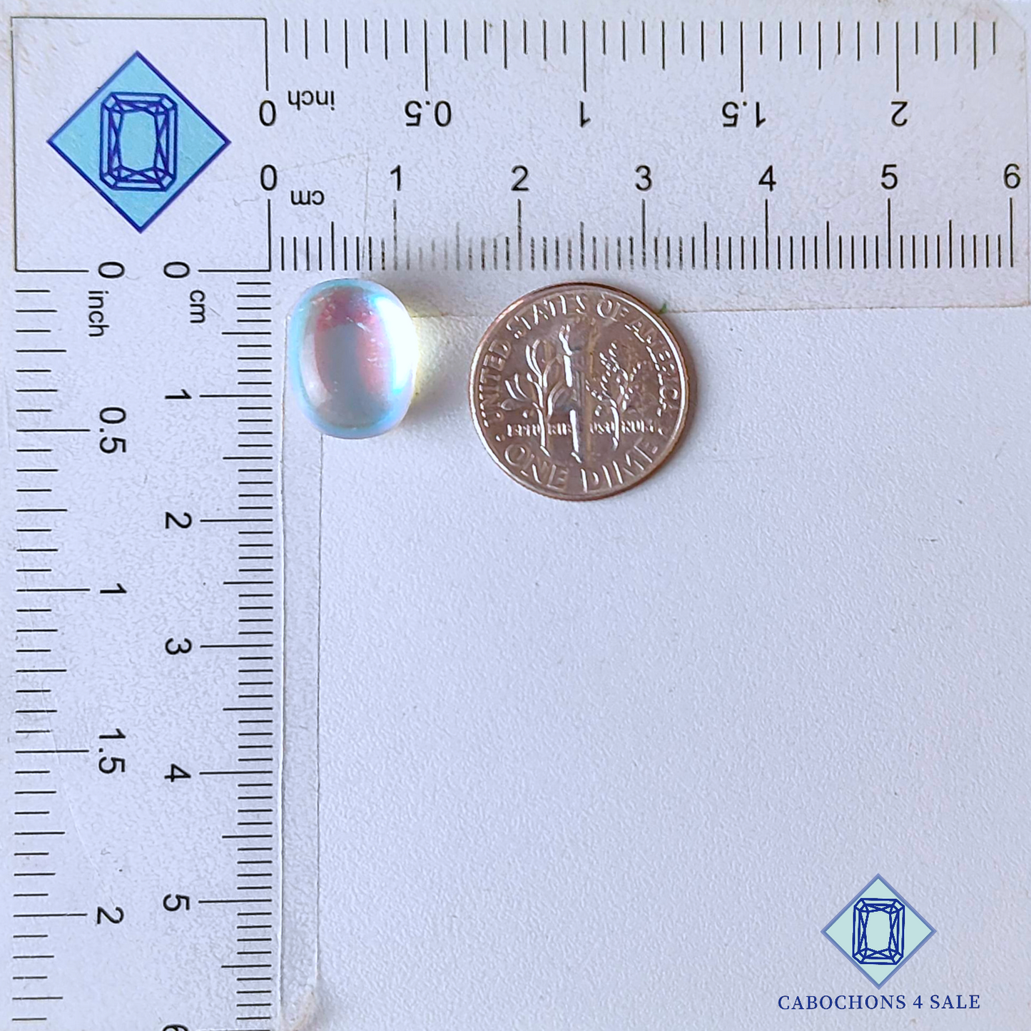 Aura Glass + Crystal Quartz Doublet