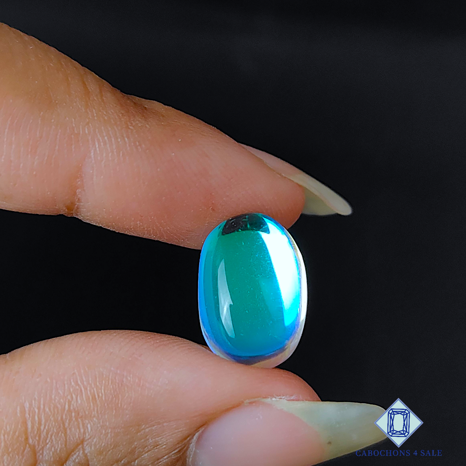 Aura Glass + Crystal Quartz Doublet