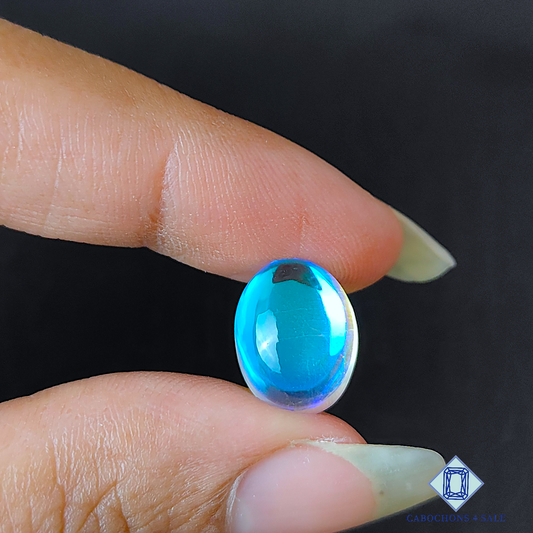 Aura Glass + Crystal Quartz Doublet