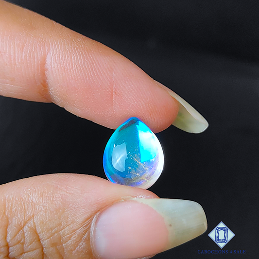 Aura Glass + Crystal Quartz Doublet