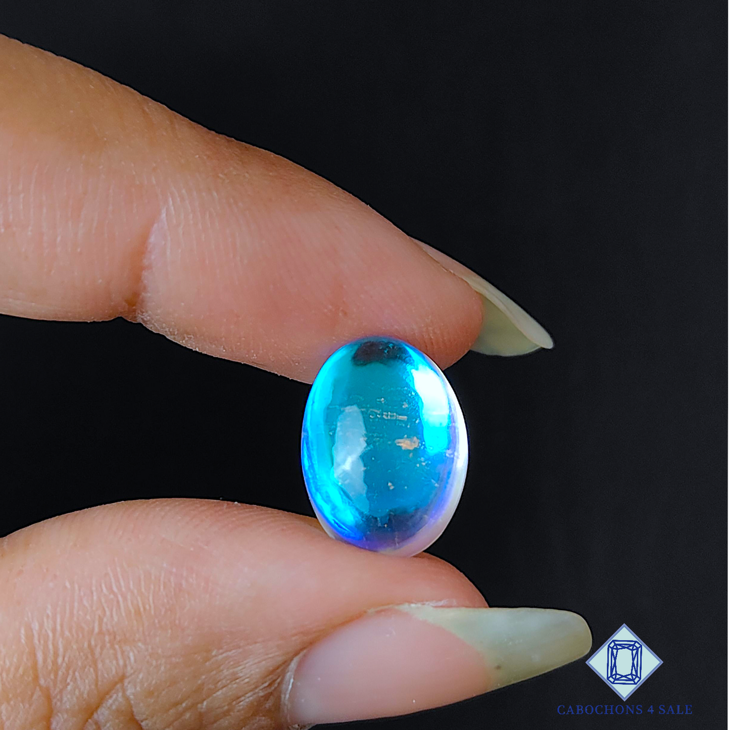 Aura Glass + Crystal Quartz Doublet