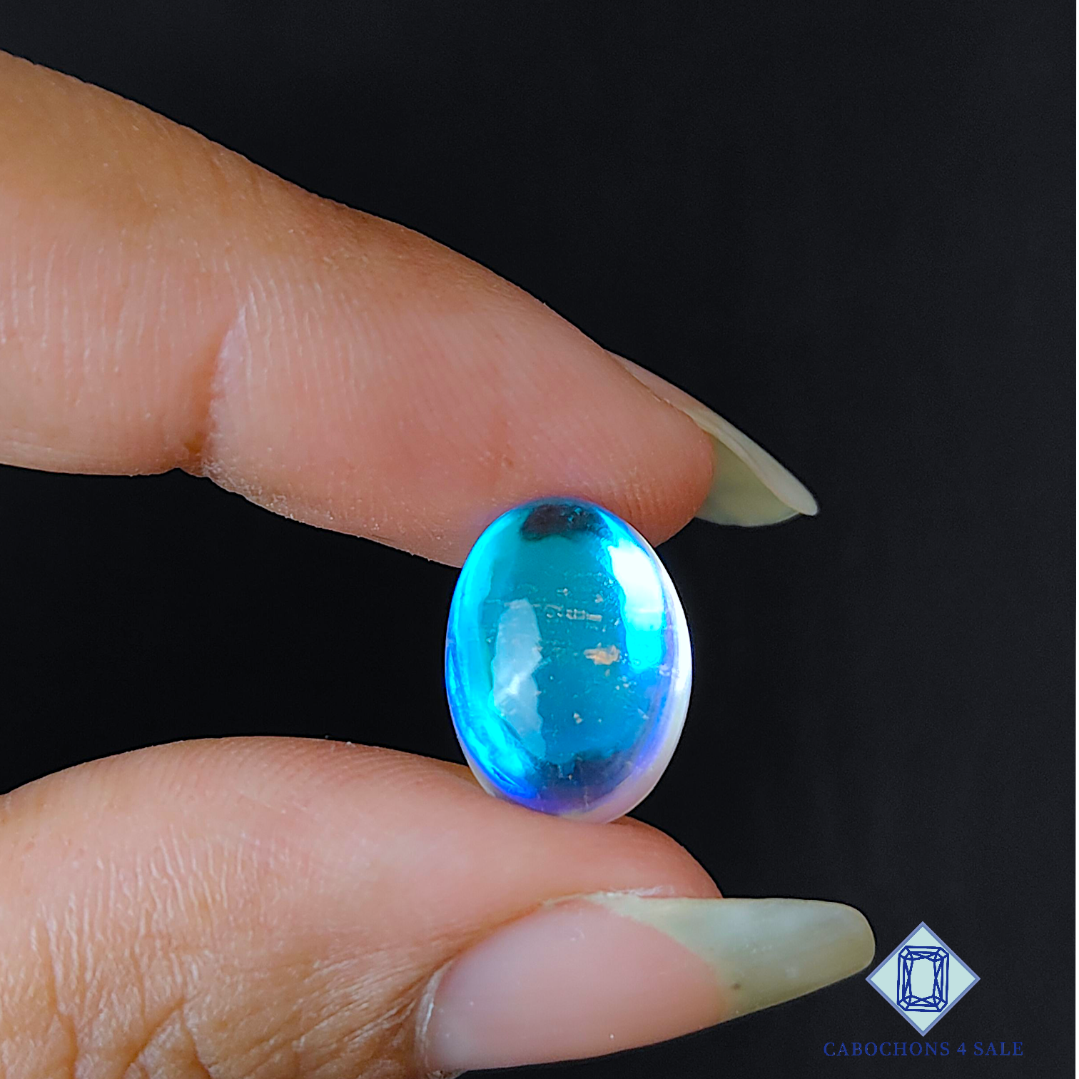 Aura Glass + Crystal Quartz Doublet