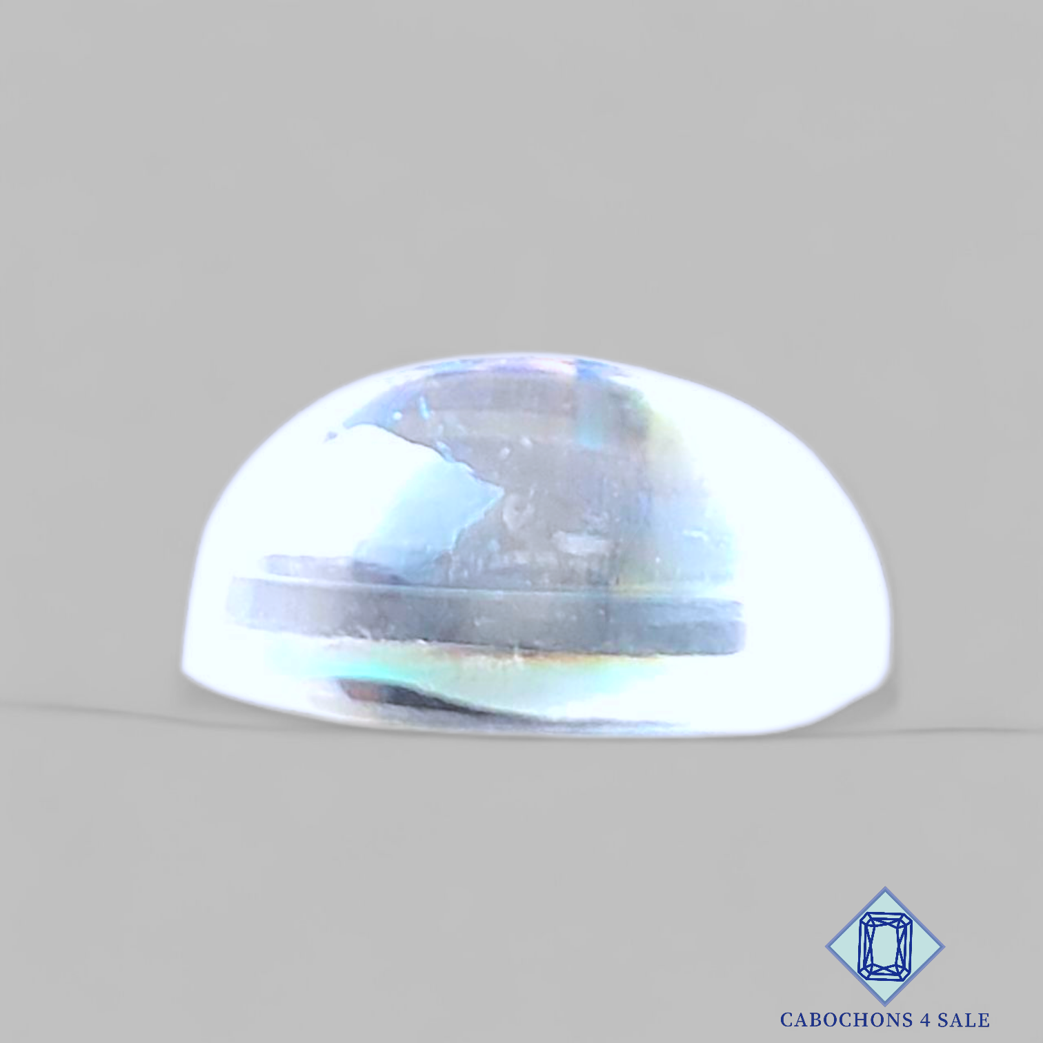 Aura Glass + Crystal Quartz Doublet