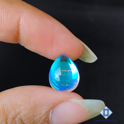 Aura Glass + Crystal Quartz Doublet