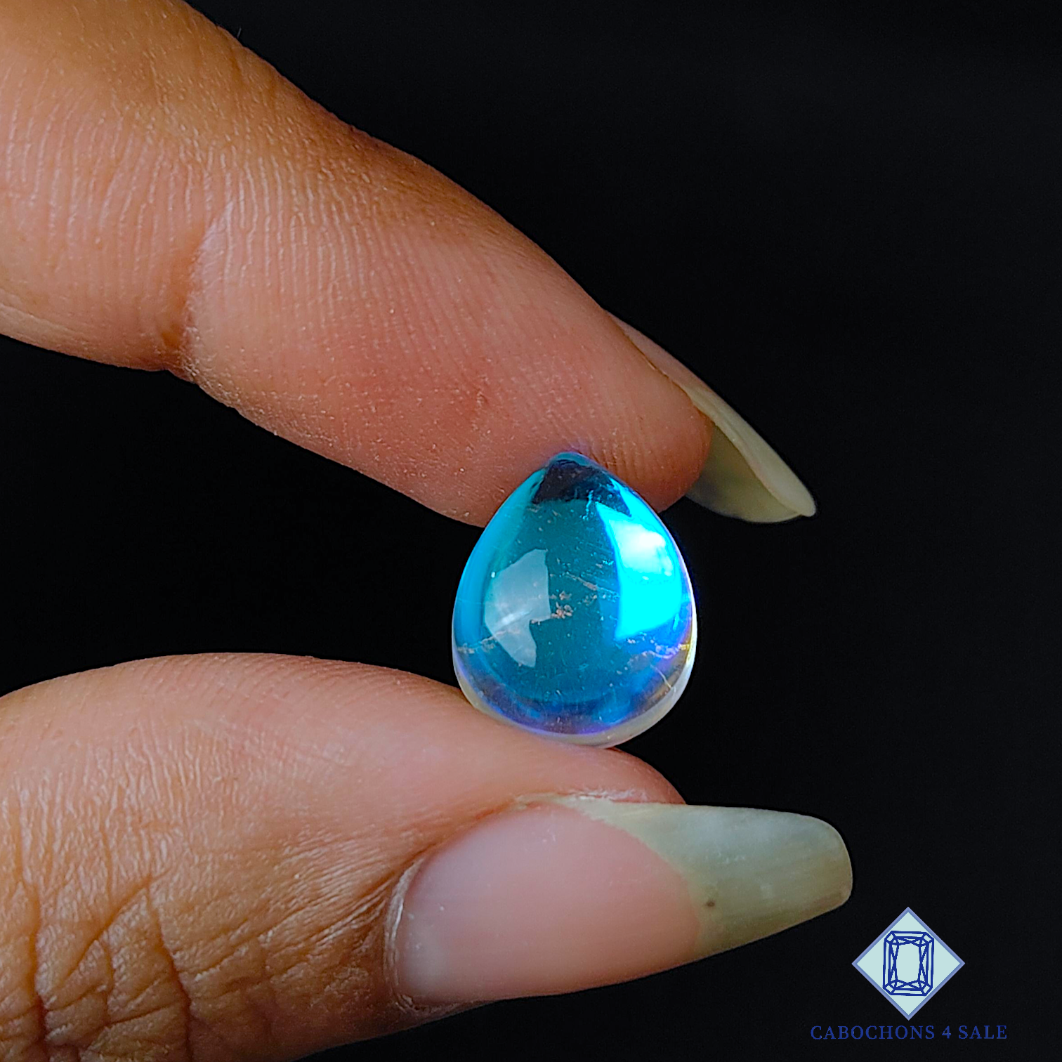 Aura Glass + Crystal Quartz Doublet