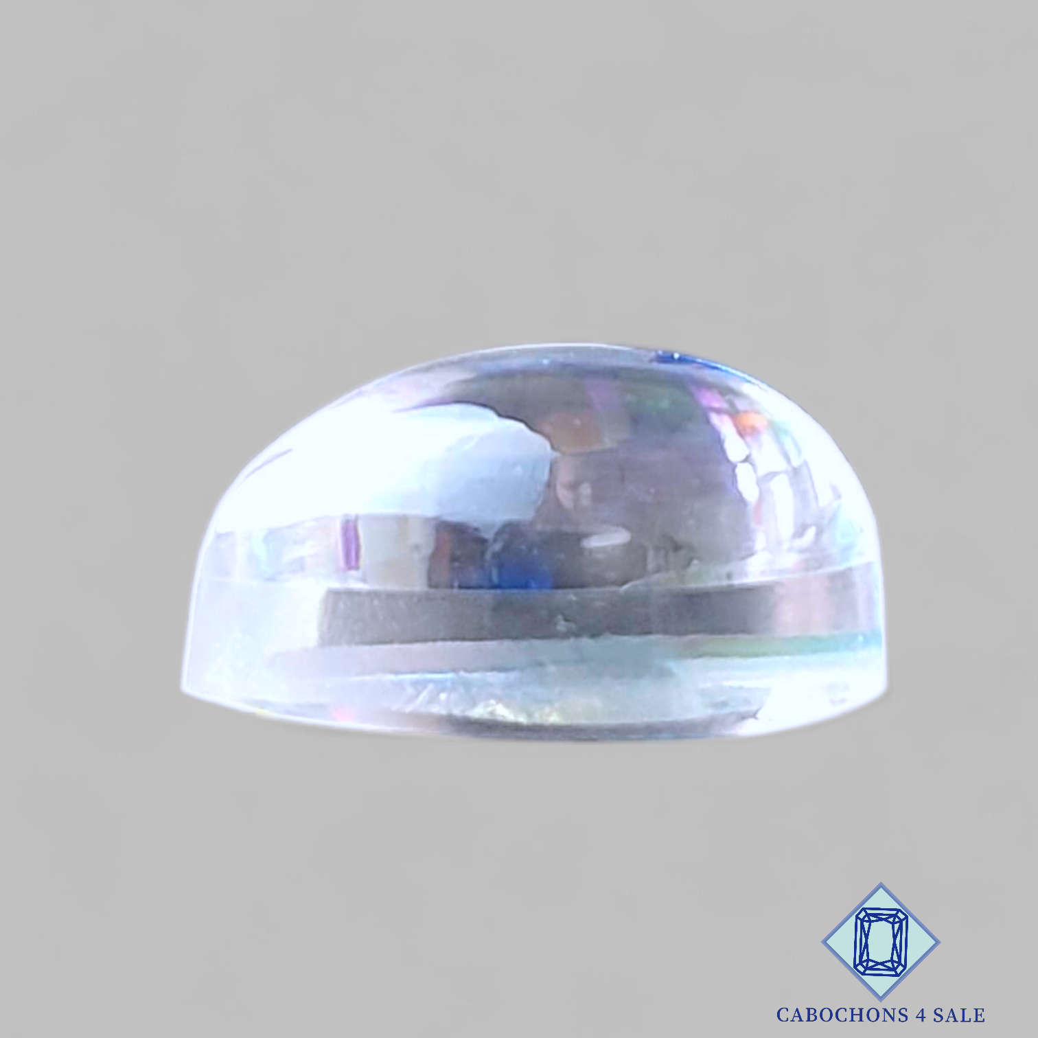 Aura Glass + Crystal Quartz Doublet