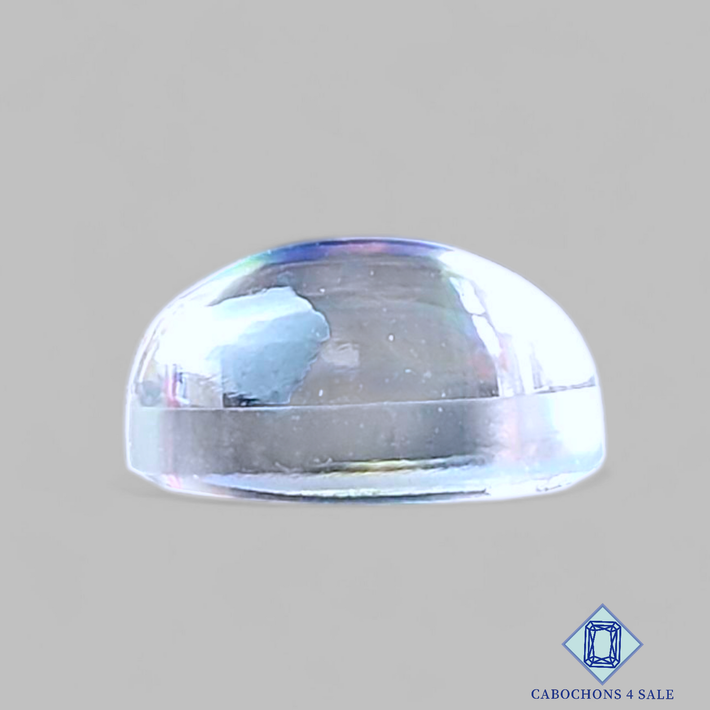 Aura Glass + Crystal Quartz Doublet