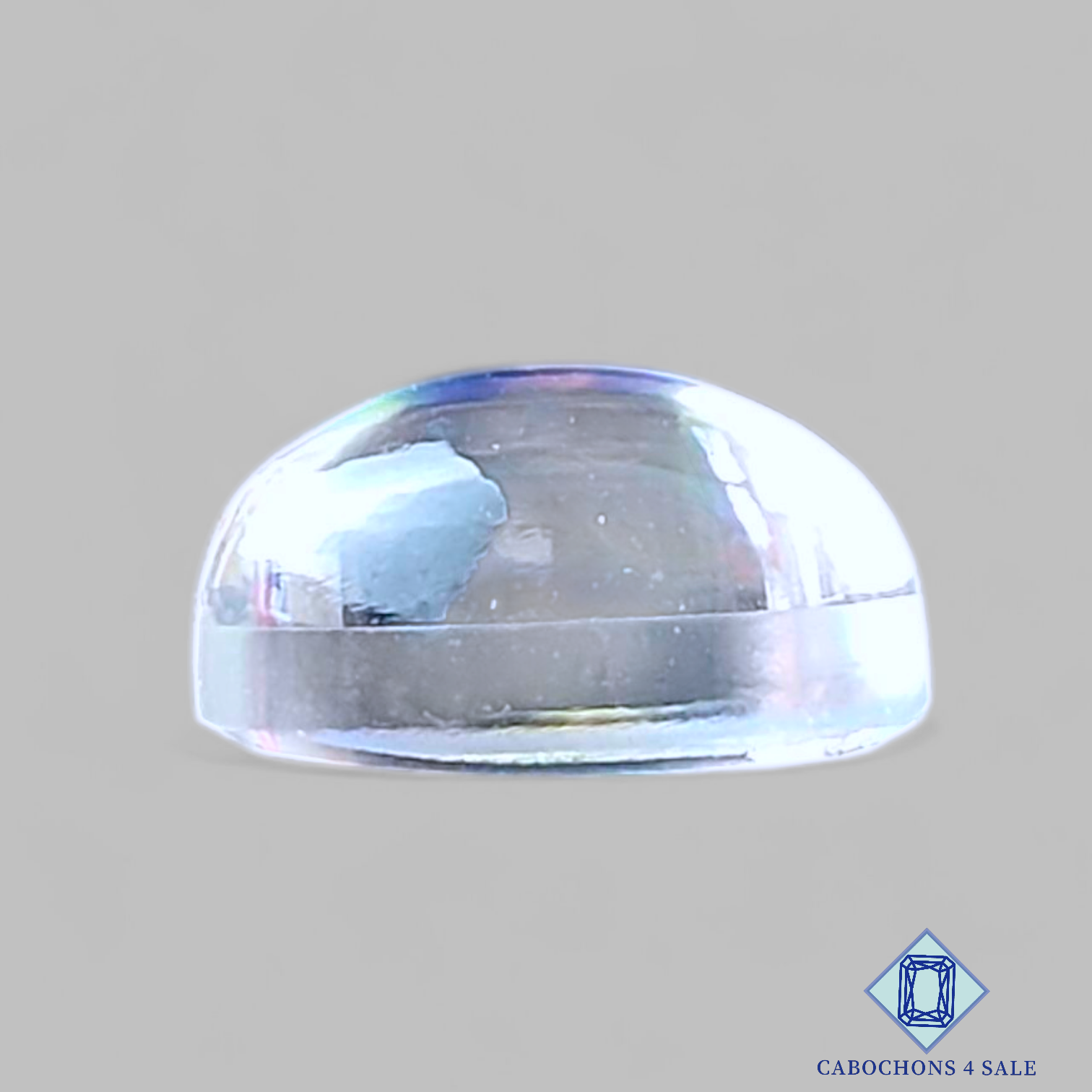 Aura Glass + Crystal Quartz Doublet