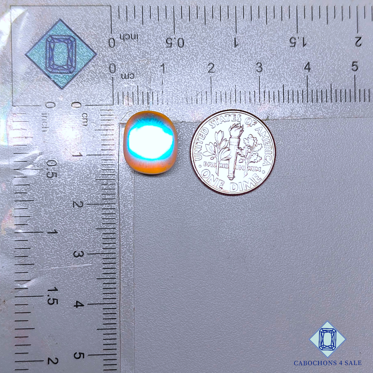 Aura Glass + Crystal Quartz Doublets