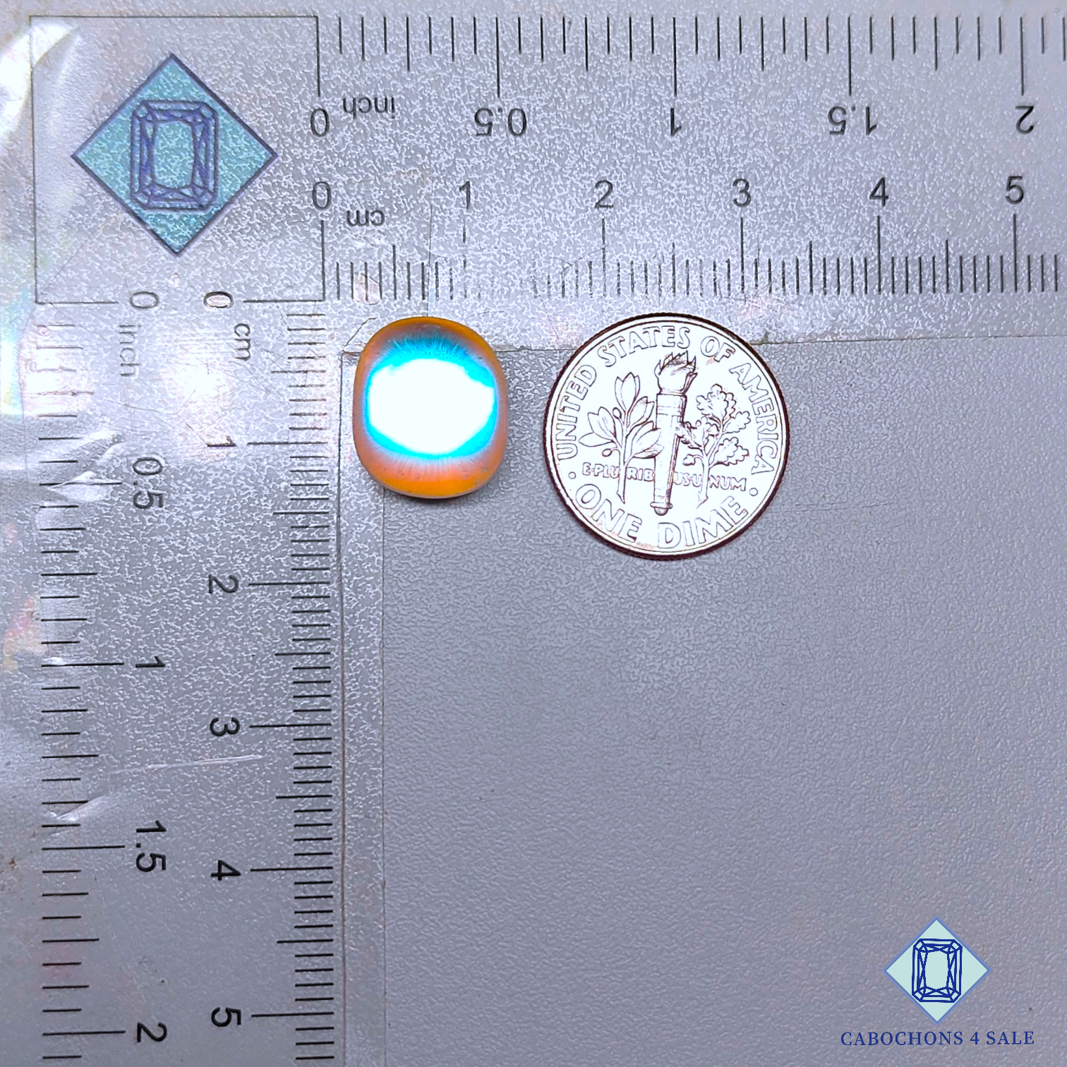 Aura Glass + Crystal Quartz Doublets