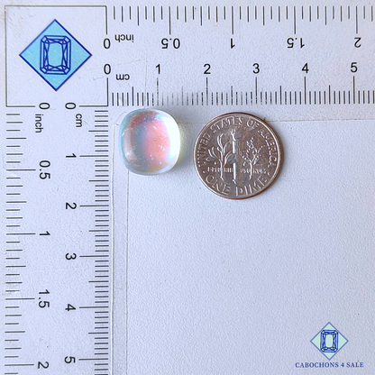 Aura Glass + Crystal Quartz Doublets