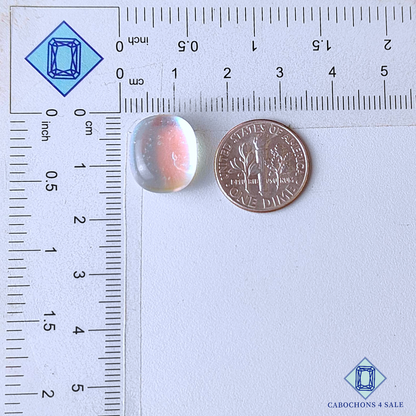 Aura Glass + Crystal Quartz Doublets