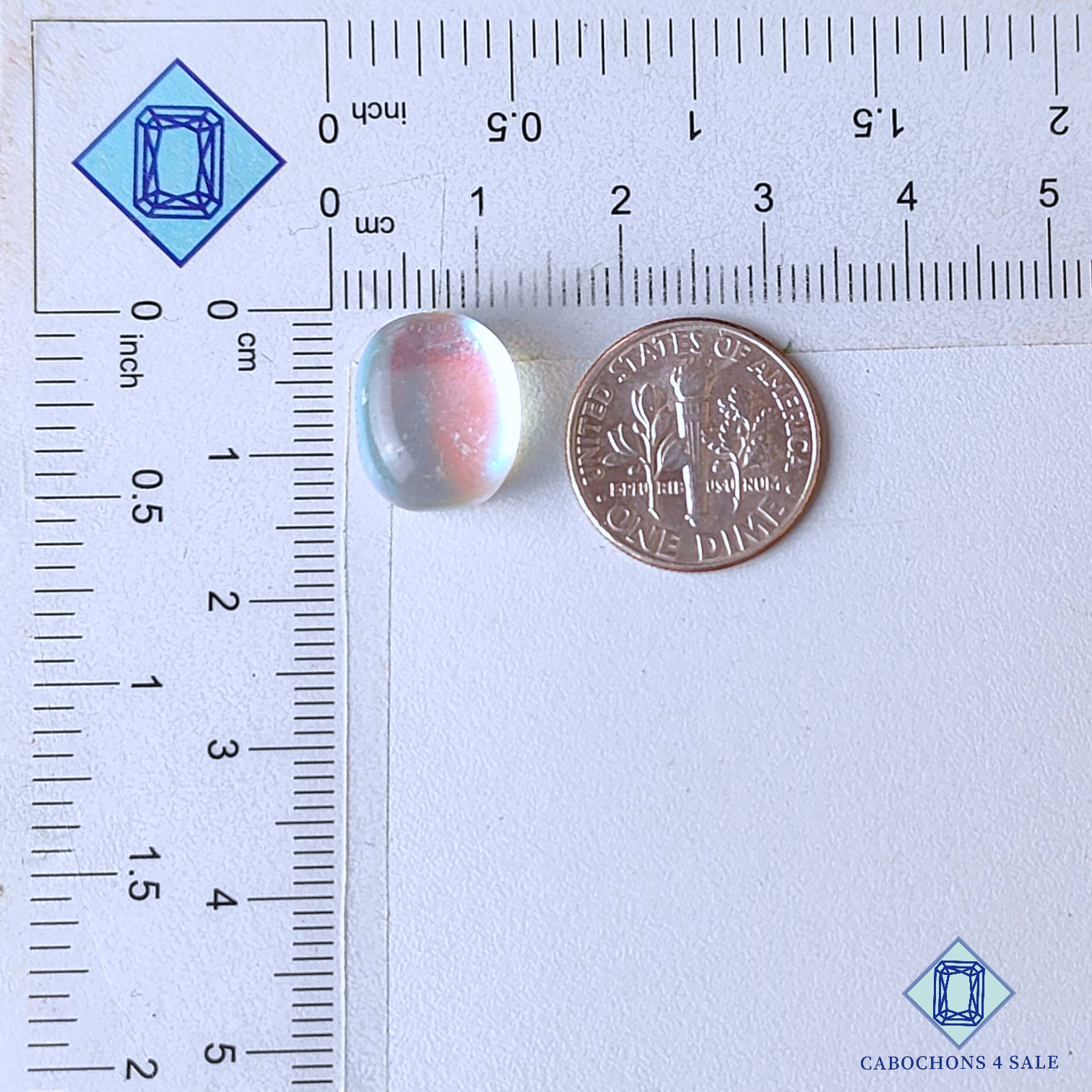 Aura Glass + Crystal Quartz Doublets