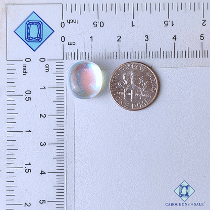 Aura Glass + Crystal Quartz Doublets