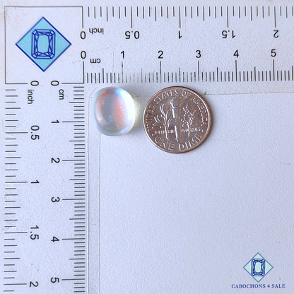 Aura Glass + Crystal Quartz Doublets