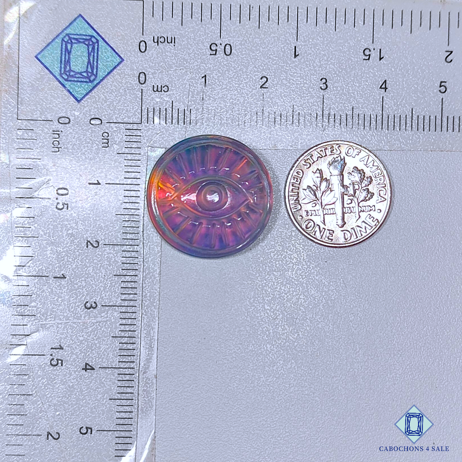 Aurora Opal + Crystal Quartz Doublet