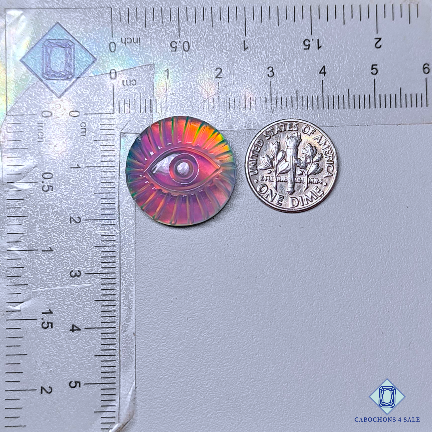 Aurora Opal + Crystal Quartz Doublet