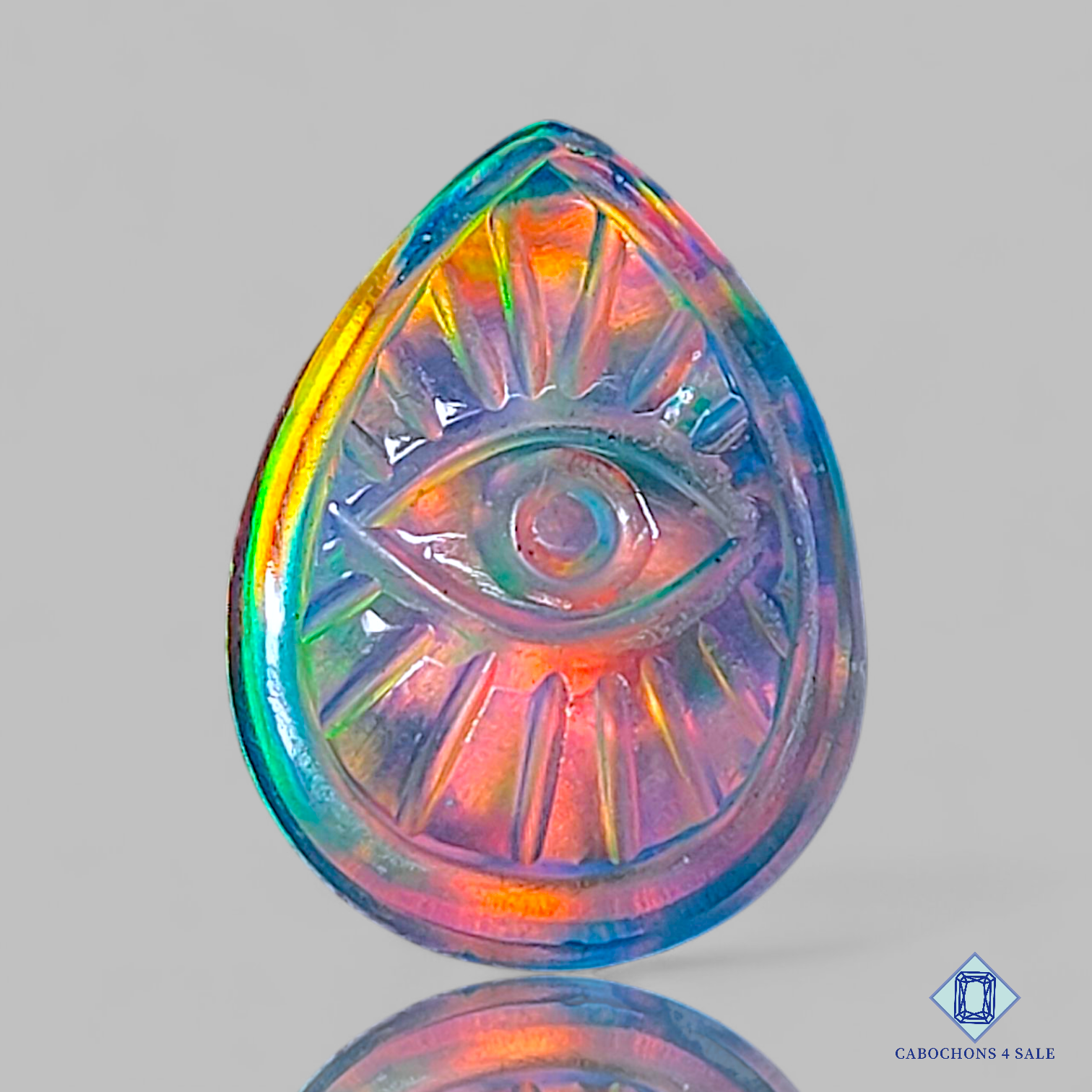 Aurora Opal + Crystal Quartz Doublet