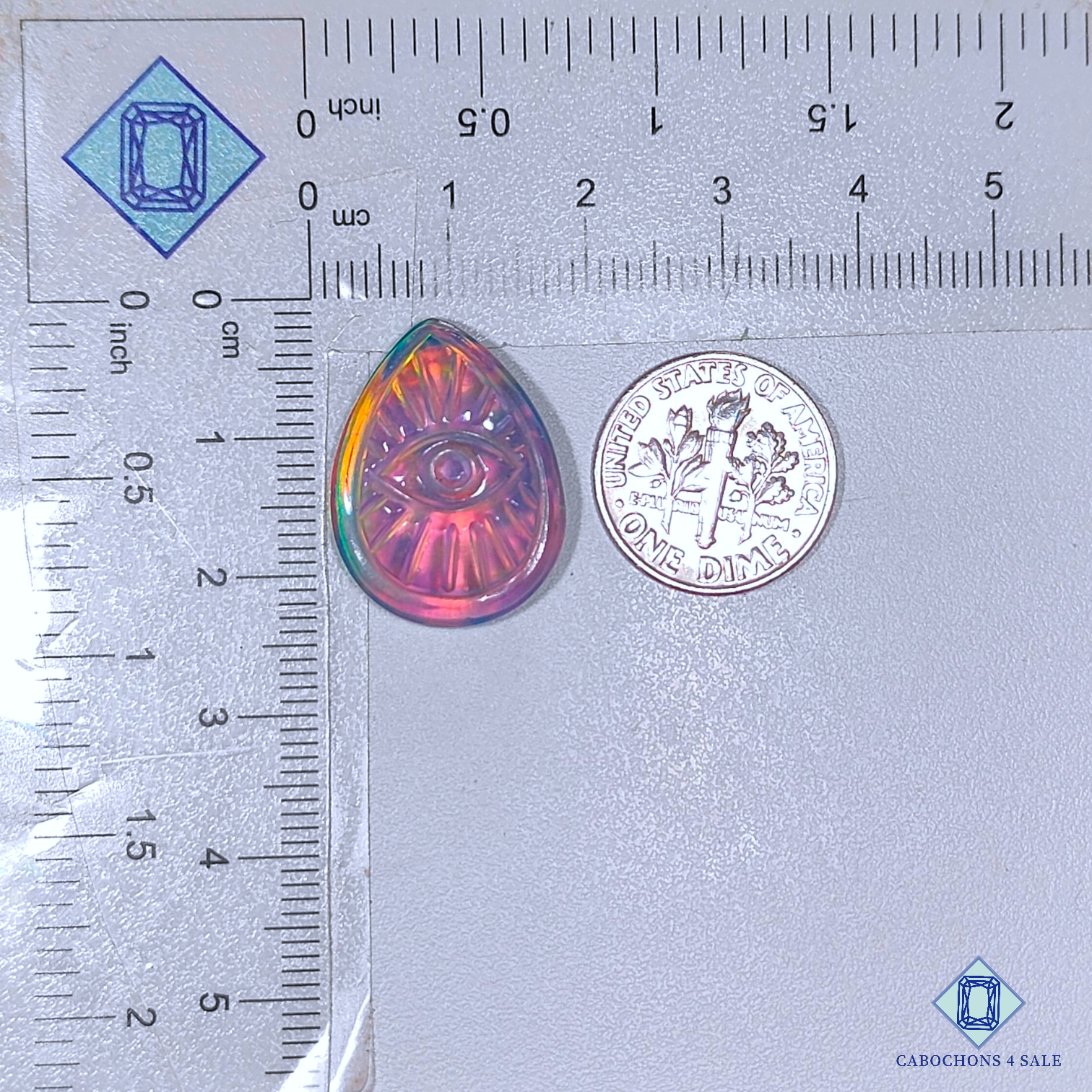 Aurora Opal + Crystal Quartz Doublet