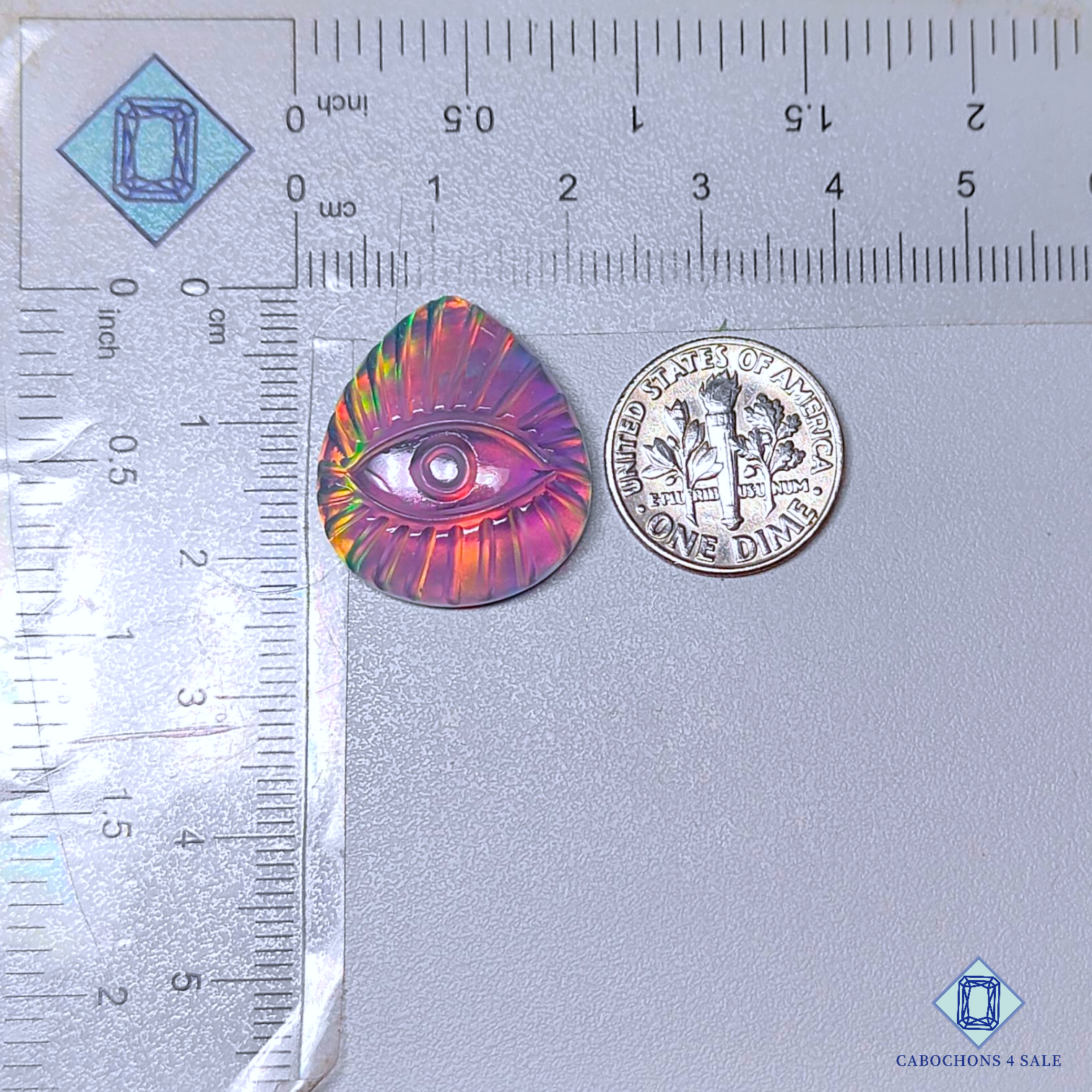 Aurora Opal + Crystal Quartz Doublet