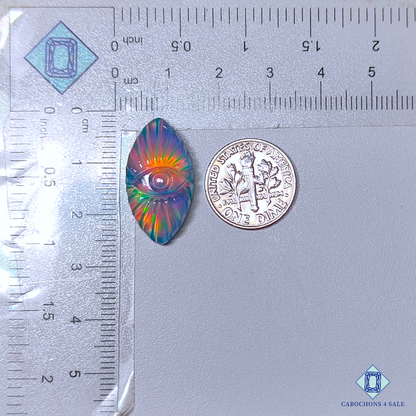 Aurora Opal + Crystal Quartz Doublet