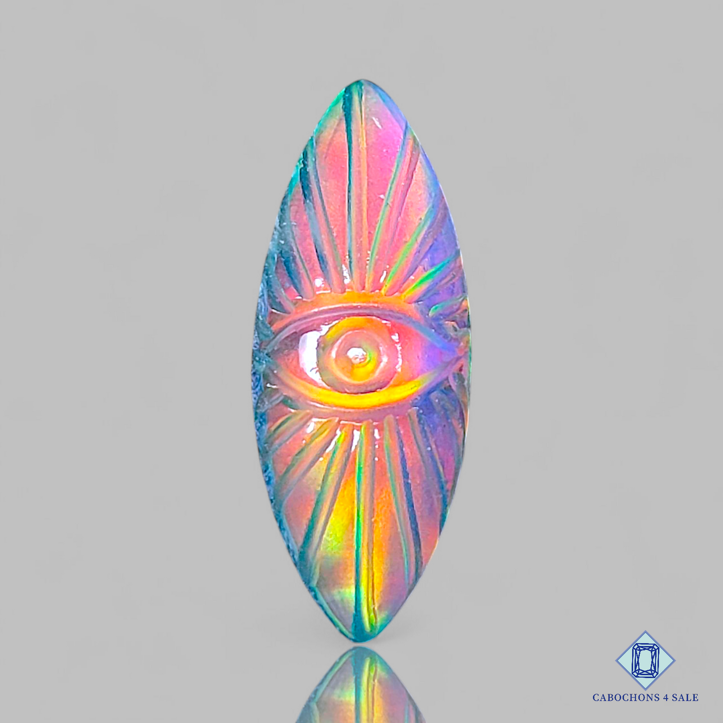 Aurora Opal + Crystal Quartz Doublet