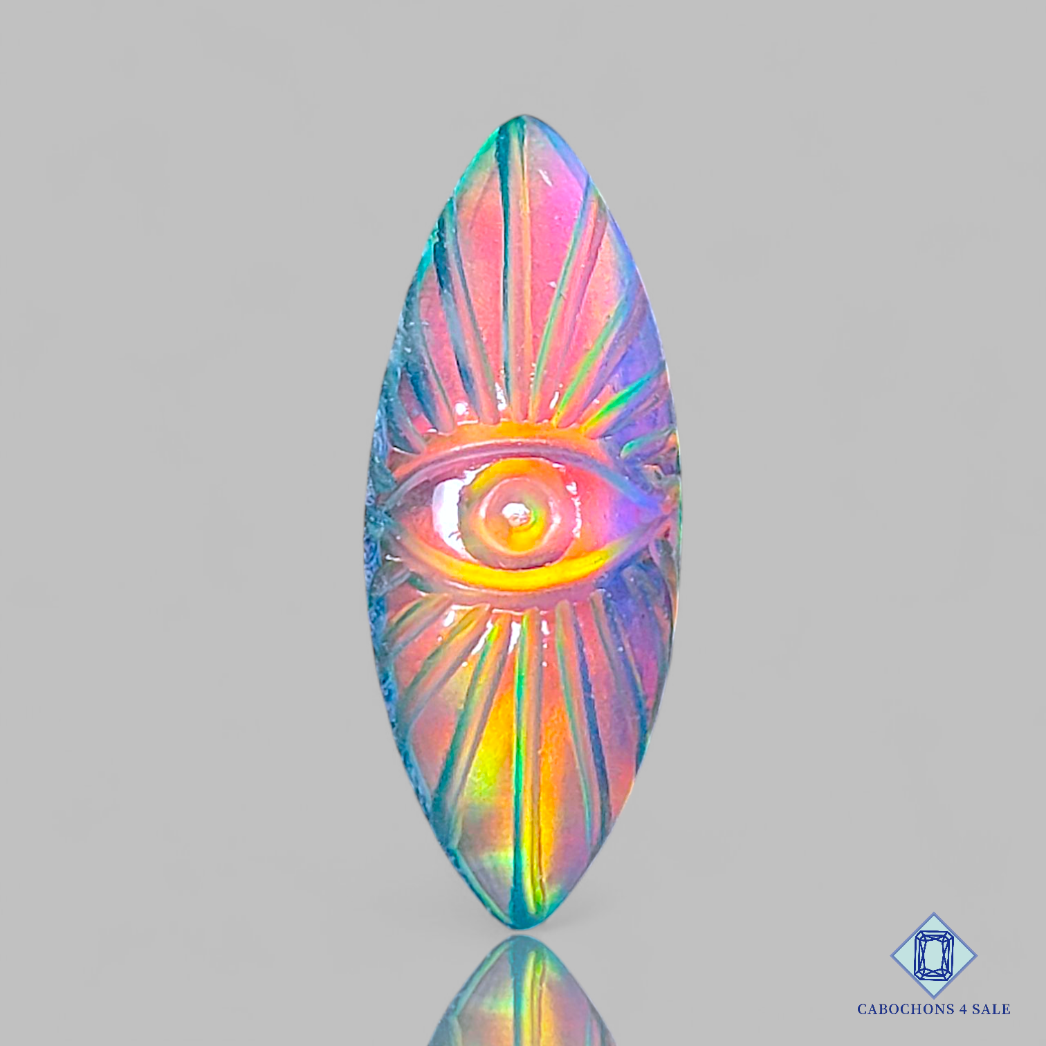 Aurora Opal + Crystal Quartz Doublet