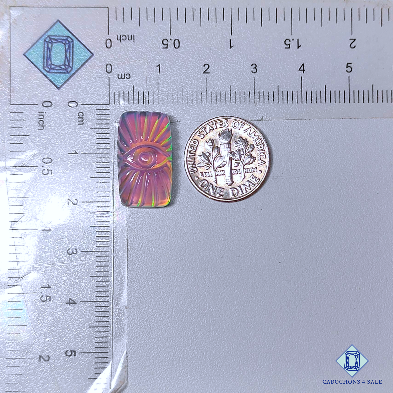 Aurora Opal + Crystal Quartz Doublet