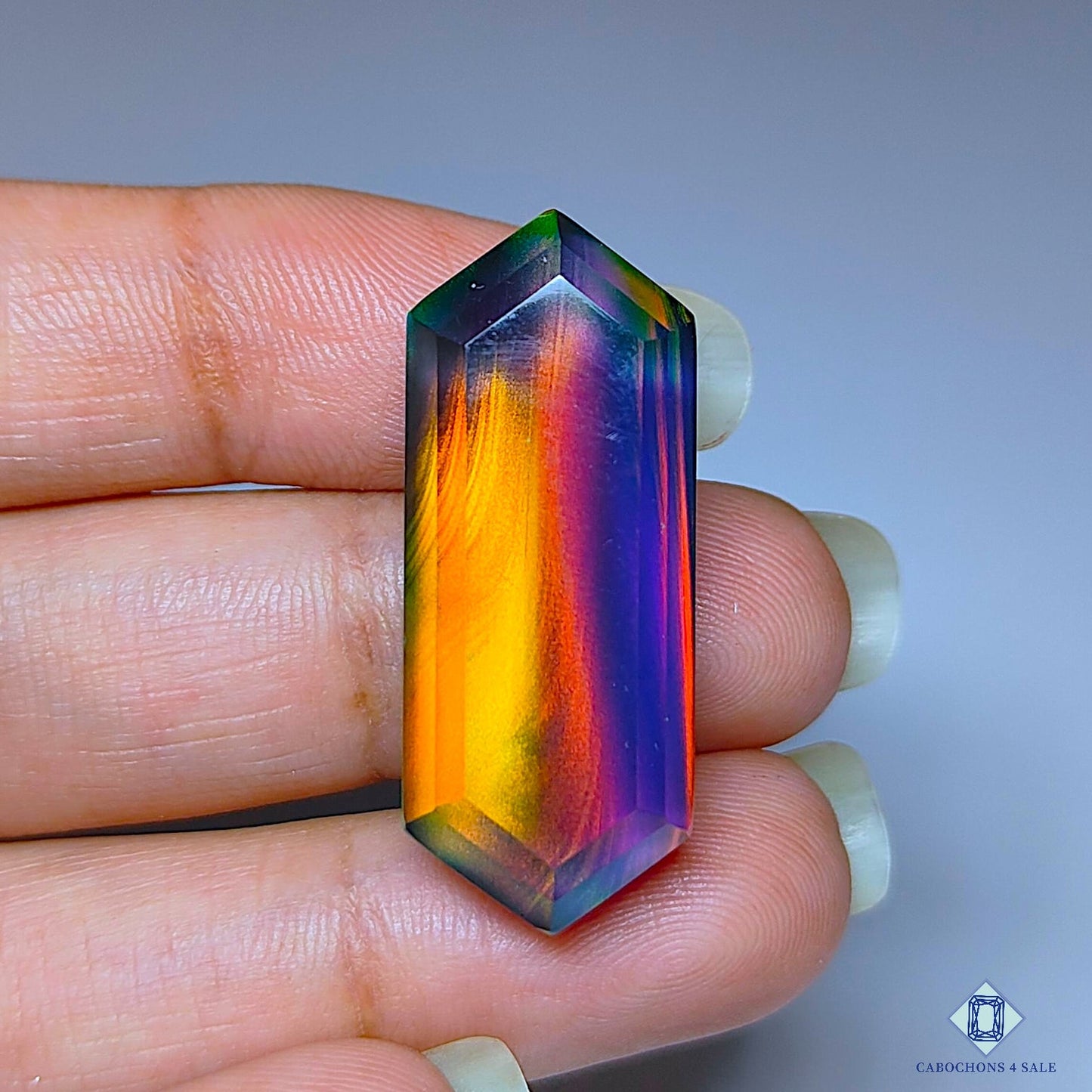 Aurora Opal + Crystal Quartz Doublet