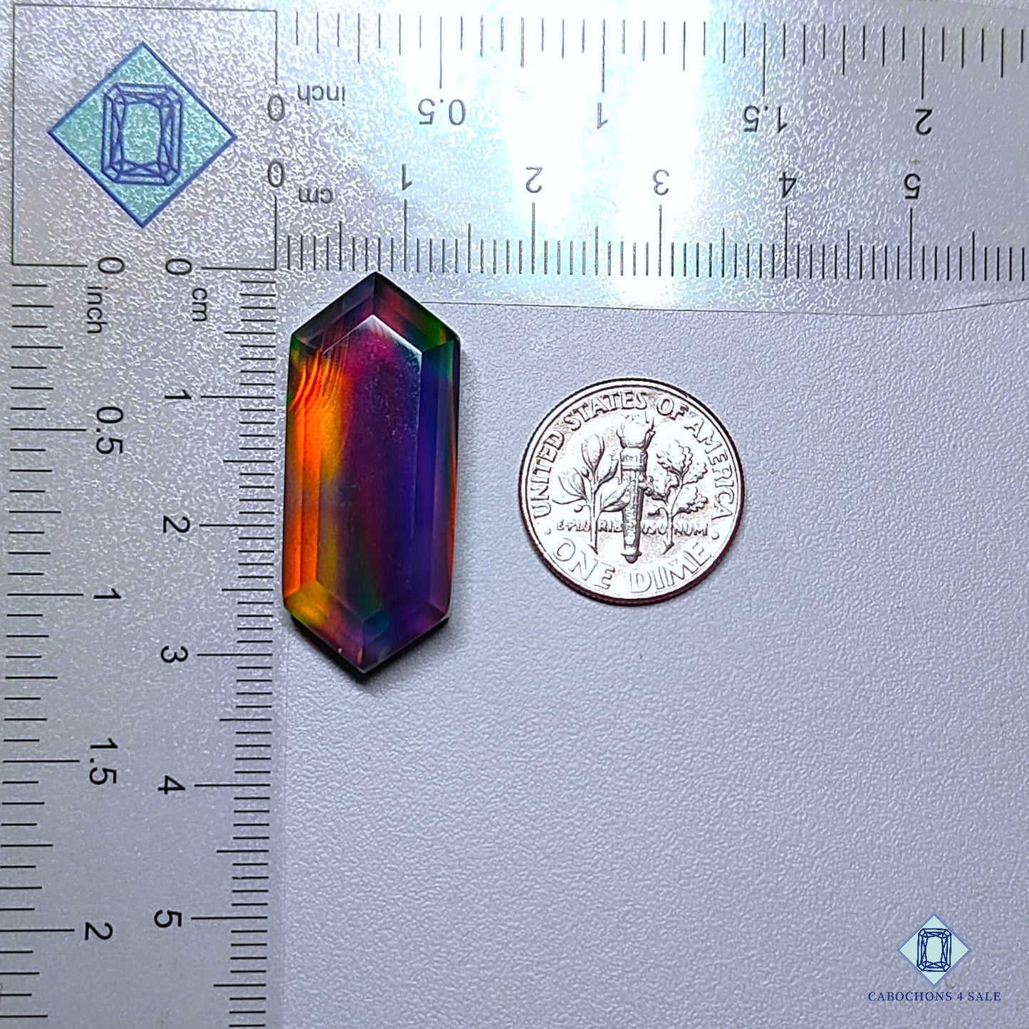 Aurora Opal + Crystal Quartz Doublet