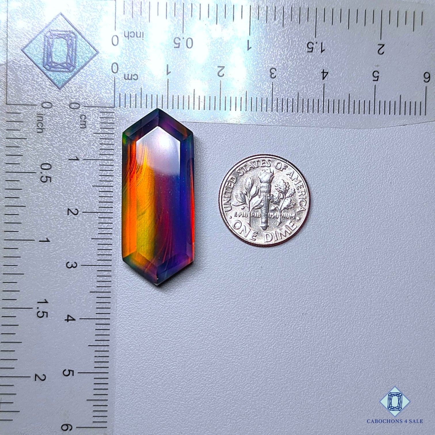 Aurora Opal + Crystal Quartz Doublet