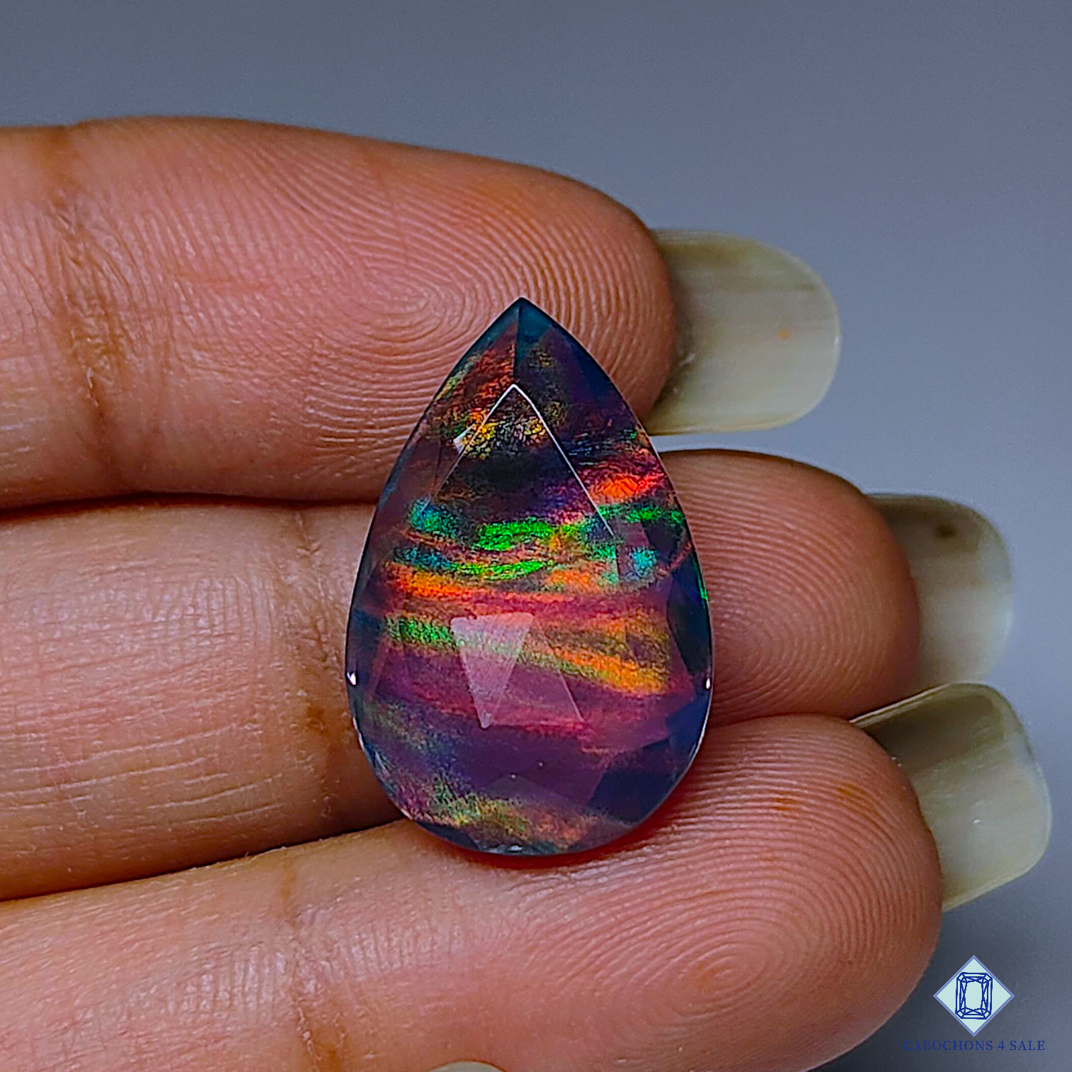 Aurora Opal + Crystal Quartz Doublet