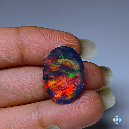 Aurora Opal + Crystal Quartz Doublet