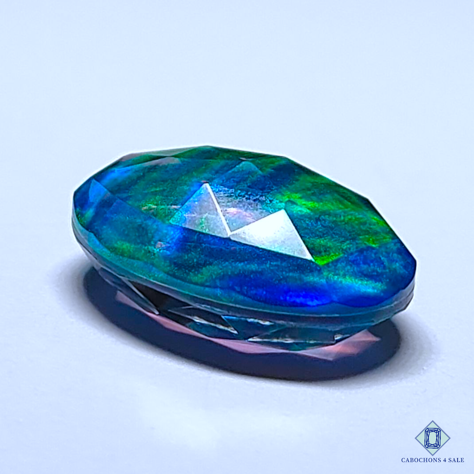 Aurora Opal + Crystal Quartz Doublet