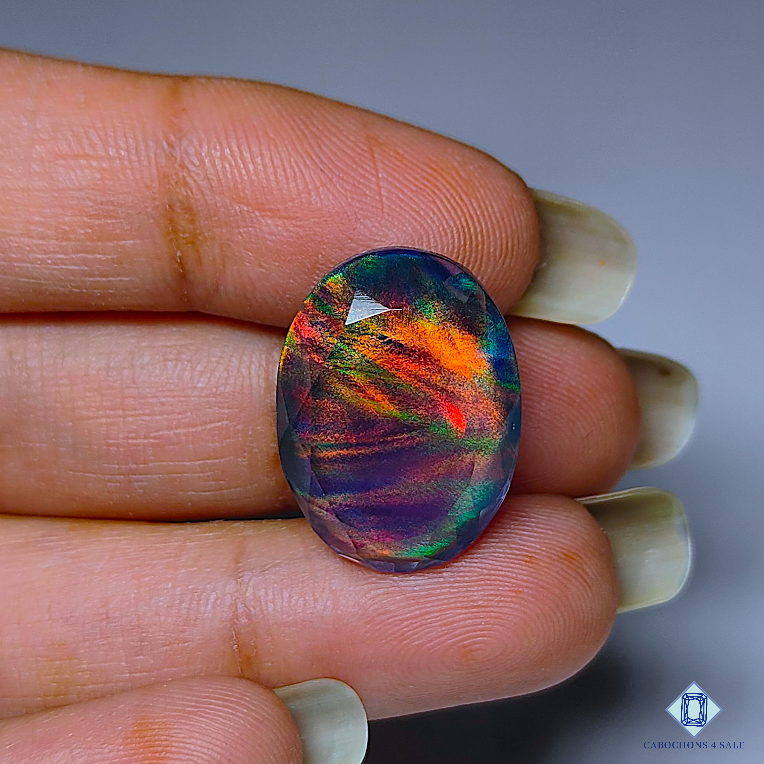 Aurora Opal + Crystal Quartz Doublet