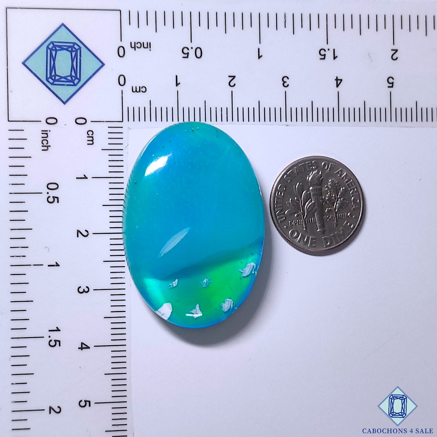 Aurora Opal + Crystal Quartz Doublet