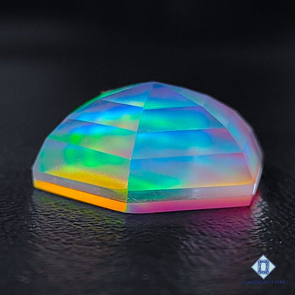 Aurora Opal + Crystal Quartz Doublet Gemstone Fancy Doublets 23*20*9mm available for sale