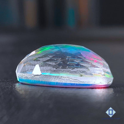 Aurora Opal + Crystal Quartz Doublet Gemstone Oval Doublets 27*17*11mm available for sale