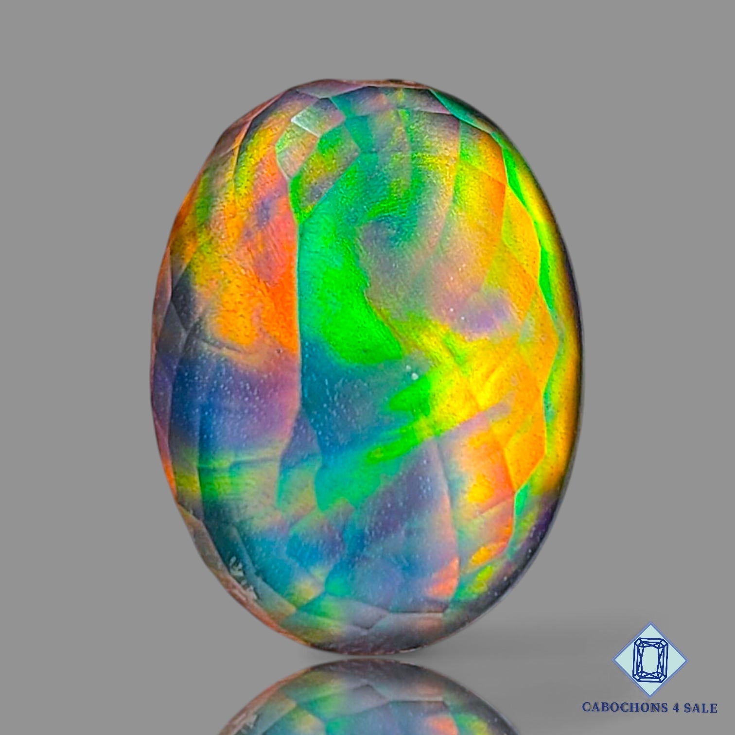 Aurora Opal + Crystal Quartz Doublet