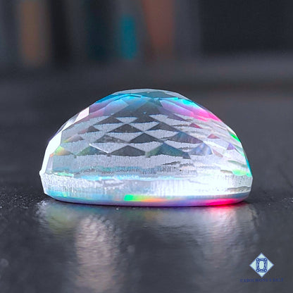 Aurora Opal + Crystal Quartz Doublet Gemstone Oval Doublets 24*18*13mm available for sale