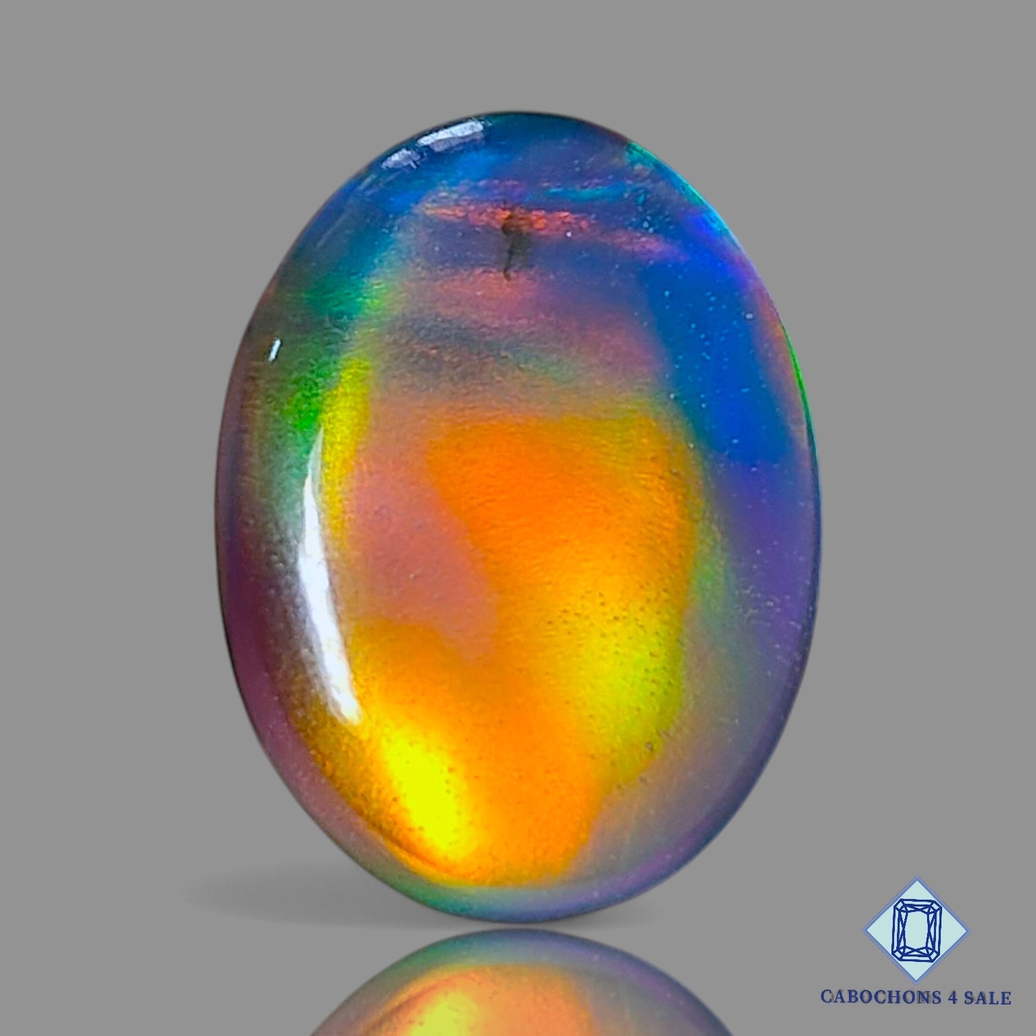 Aurora Opal + Crystal Quartz Doublet