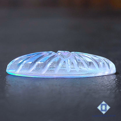 Aurora Opal + Crystal Quartz Doublet Gemstone  Marquise Doublets 27*12*6mm available for sale