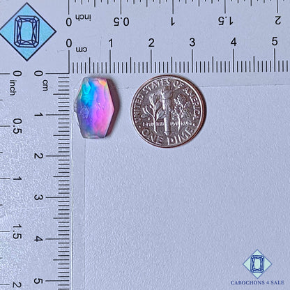 Aurora Opal + Crystal Quartz Doublet Gemstone  Marquise Doublets 15*9*6mm available for sale