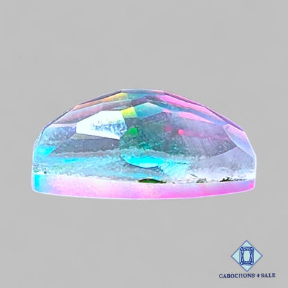 Aurora Opal + Crystal Quartz Doublet Gemstone  Marquise Doublets 15*9*6mm available for sale