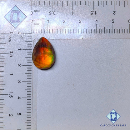 Aurora Opal + Crystal Quartz Doublet Gemstone  Pear Doublets 20*14*9mm available for sale